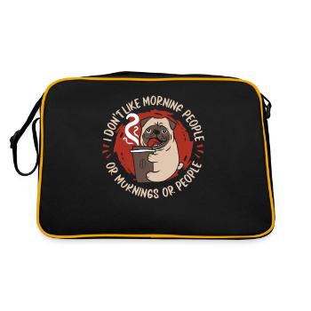 Chien carlin - Sac Retro - noir/or - Dos
