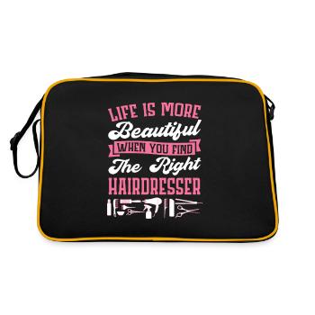 Coiffeur Coiffeur Coiffure Coiffure Coiffure Coiffure - Sac Retro - noir/or - Dos