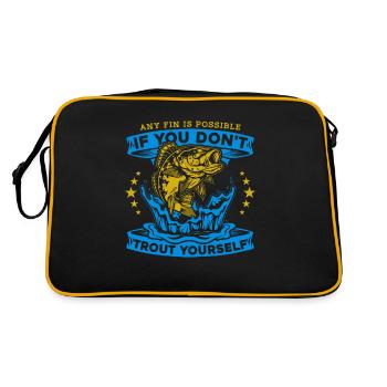 Pêcheur Pêcheur Pêcheurs Pêche - Sac Retro - noir/or - Dos