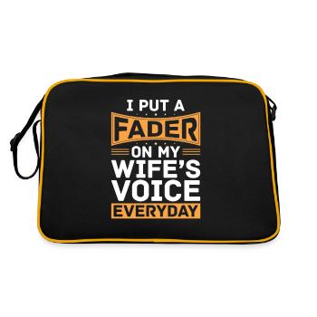 Tontechniker Sound Audio Engineer - Retro Bag - black/gold - Back