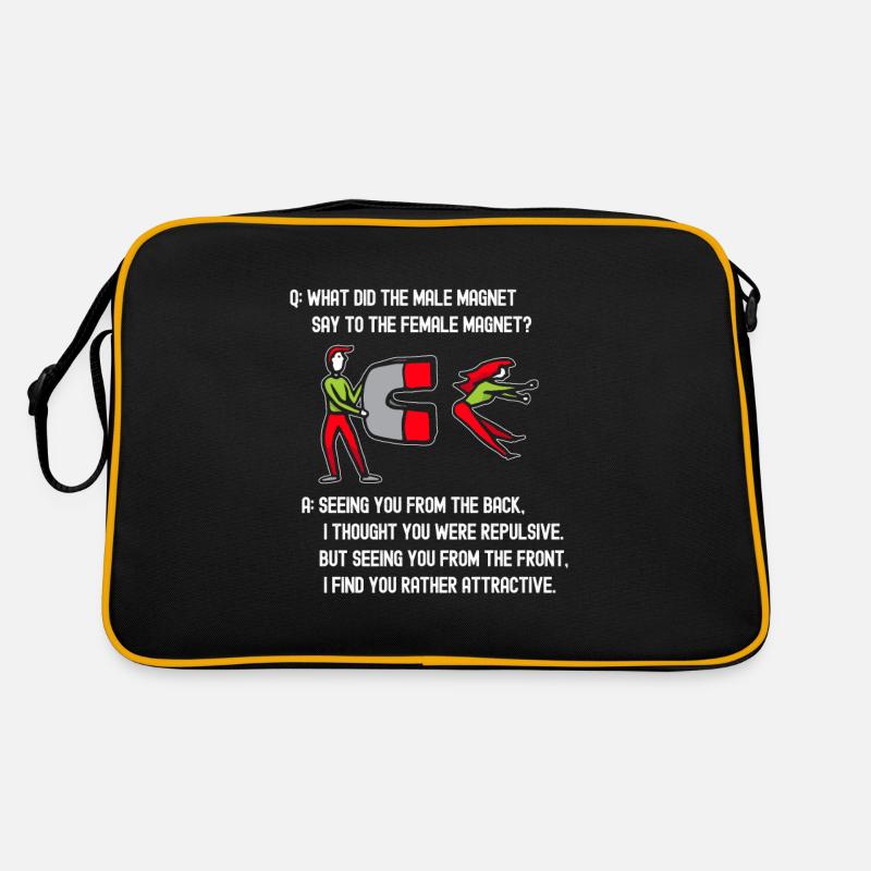Physik Physiker - Retro Tasche - Schwarz/Gold