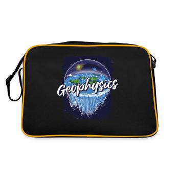 Physik Physiker - Retro Tasche - Schwarz/Gold - Hinten
