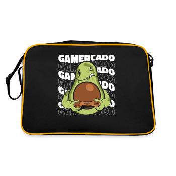 Gamer Gaming Video Games Videospiele - Retro Bag - black/gold - Back