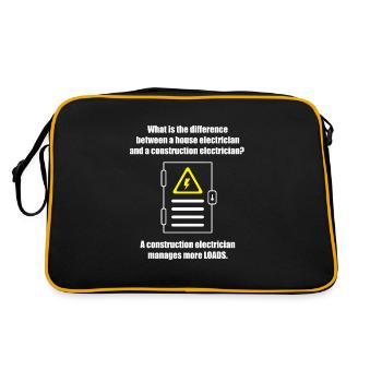 Électricien Ingénieur électricien Technicien en électronique - Sac Retro - noir/or - Dos