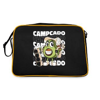 Camping Camping Campsite Camping - Retro Bag - black/gold - Back