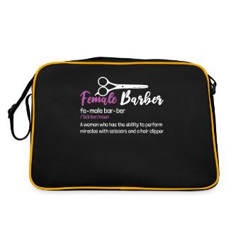 Coiffeur Coiffeur Coiffure Coiffure Coiffure Coiffure - Sac Retro - noir/or - Dos