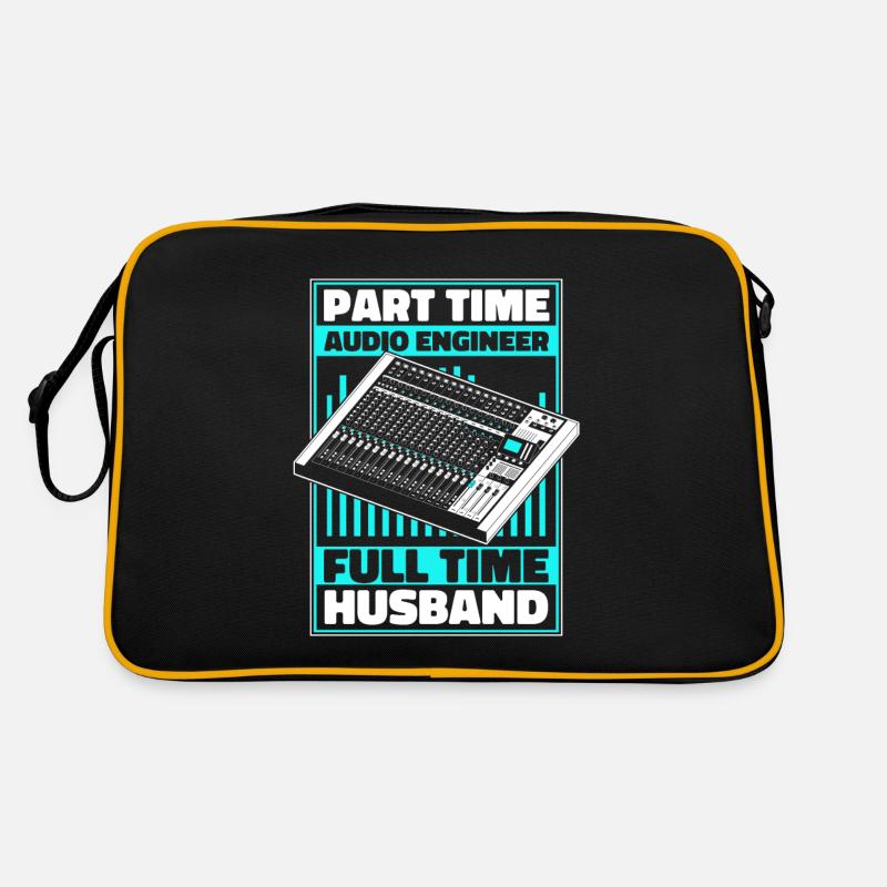 Tontechniker Sound Audio Engineer Retro Tasche