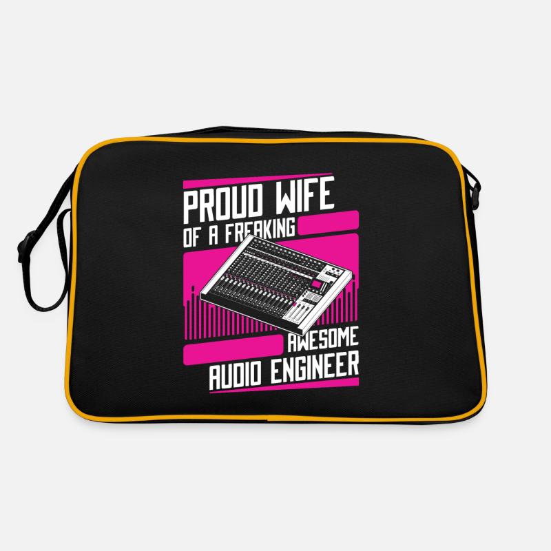 Tontechniker Sound Audio Engineer Retro Tasche