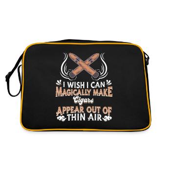 Zigarre - Retro Tasche - Schwarz/Gold - Hinten