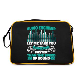 Tontechniker Sound Audio Engineer - Retro Bag - black/gold - Back