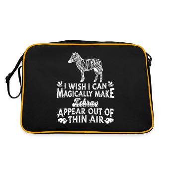 Zebra - Retro Bag - black/gold - Back