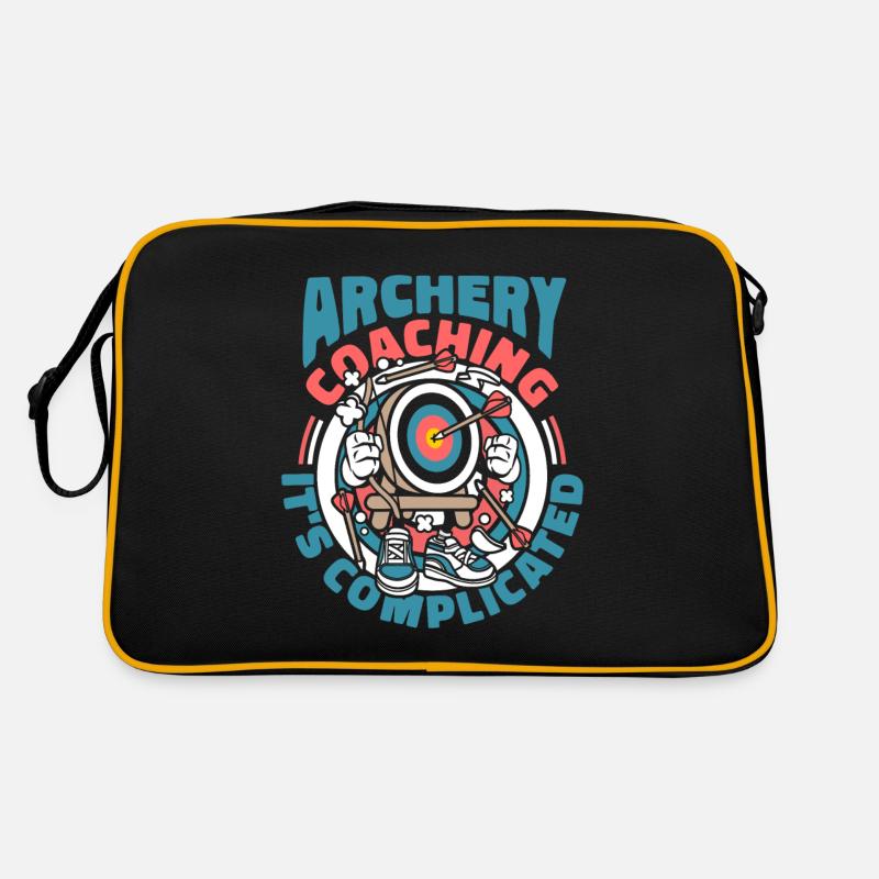 Bogenschütze Bogensport Pfeil Bogen Bogenschießen Retro Tasche