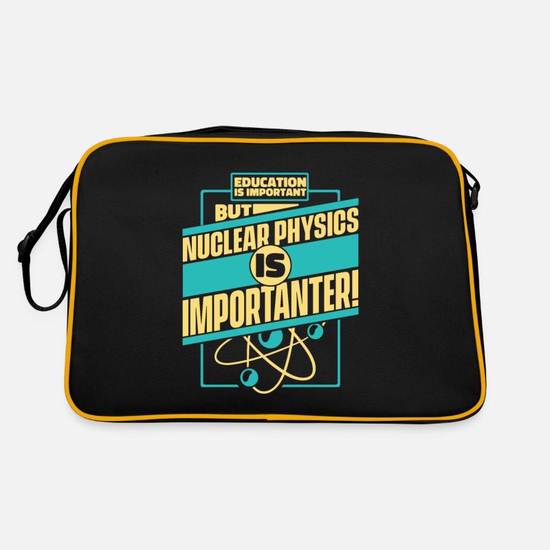 Physik Physiker - Retro Tasche - Schwarz/Gold