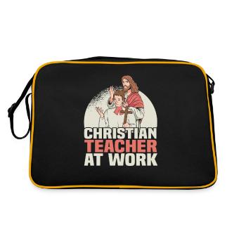 Teacher of Religion Religious Education - Retro Bag - black/gold - Back