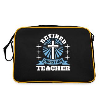 Teacher of Religion Religious Education - Retro Bag - black/gold - Back