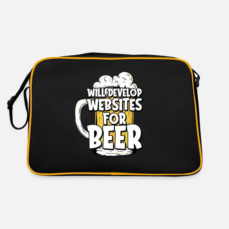Web Entwickler Webdeveloper Web-Entwickler Retro Tasche