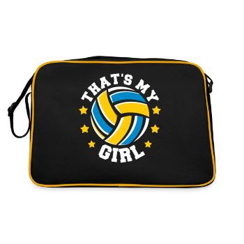 Volleyball Volleyball Joueur Volleyball Mère Volleyball Maman - Sac Retro - noir/or - Dos