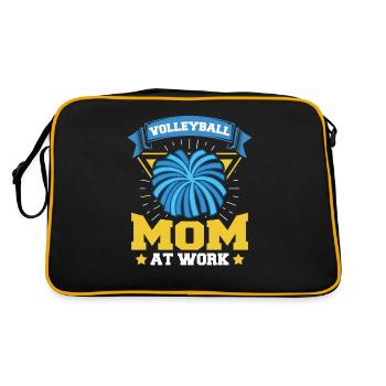 Volleyball Volleyball Joueur Volleyball Mère Volleyball Maman - Sac Retro - noir/or - Dos