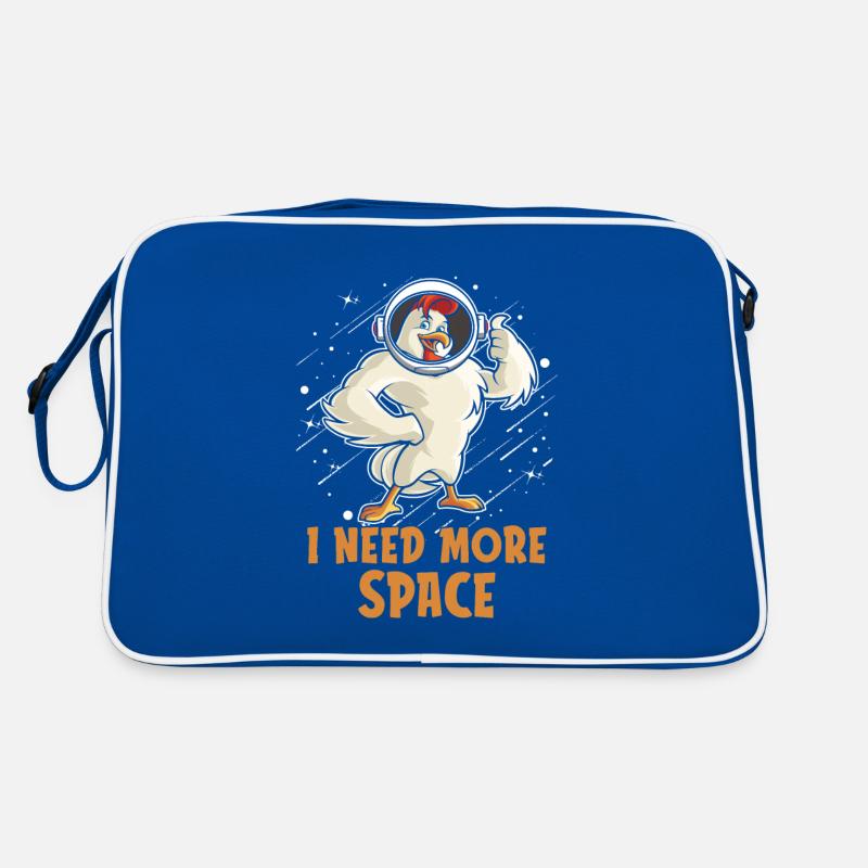 Chicken Hen Astronaut I Need More Space Retro Bag