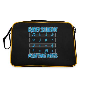 Professeur de musique Professeur de musique Partitions - Sac Retro - noir/or - Dos