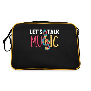 Professeurs de musique Professeurs de musique Touches de musique - Sac Retro - noir/or - Dos