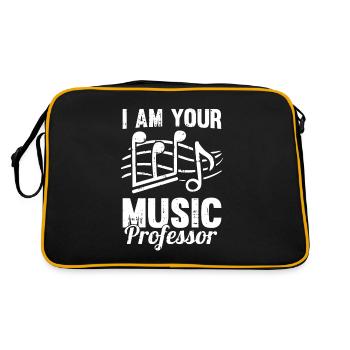 Professeur de musique Professeur de musique Partitions - Sac Retro - noir/or - Dos