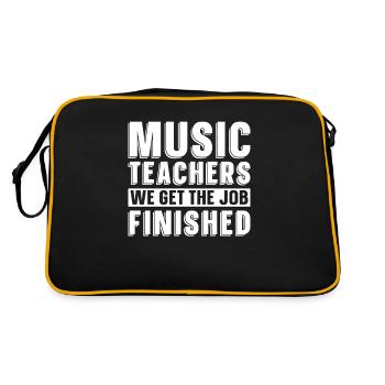 Professeur de musique Professeur de musique Partitions - Sac Retro - noir/or - Dos