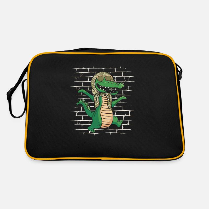 Krokodil Alligator Retro Tasche