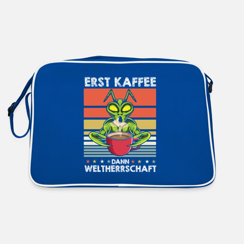 Mantis Gottesanbeterin Kaffee Retro Tasche