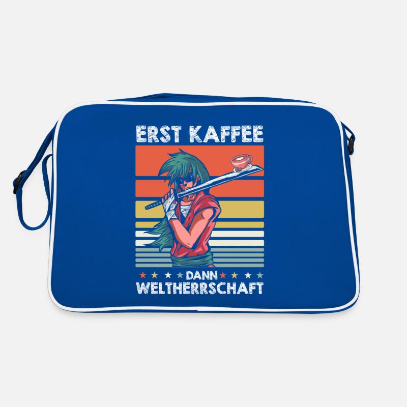 Samurai Kaffee Sonnenbrille Retro Tasche