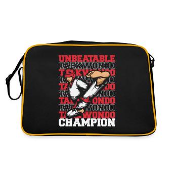 Taekwondo Champion - Sac Retro - noir/or - Dos