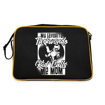 Taekwondo Mama - Sac Retro - noir/or - Dos