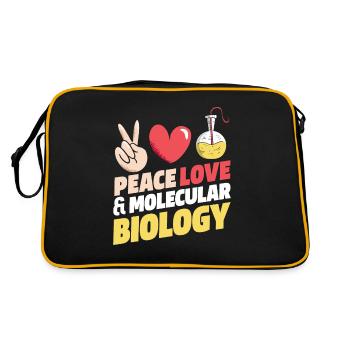 Biologiste biologique Paix Cher biologiste moléculaire - Sac Retro - noir/or - Dos