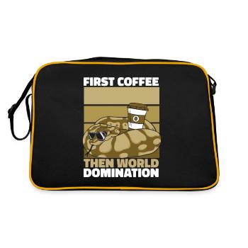 Boa Constrictor Snake Coffee Sunglasses - Retro Bag - black/gold - Back
