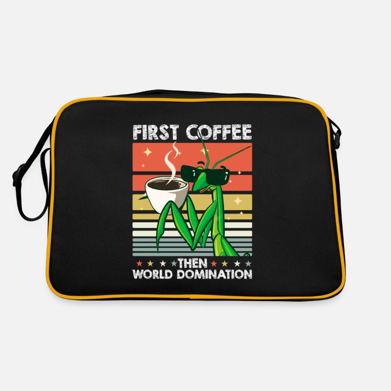Mante religieuse Mantis Lunettes de soleil Café Sac Retro