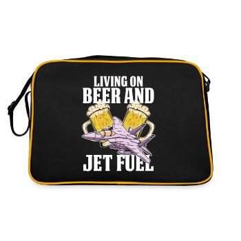 Mécanicien d’avion Jet de bière - Sac Retro - noir/or - Dos