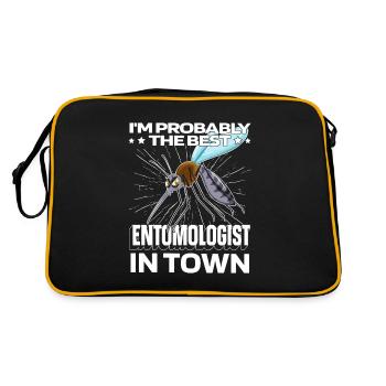 Entomologie Entomologiste Insecte Moustique - Sac Retro - noir/or - Dos