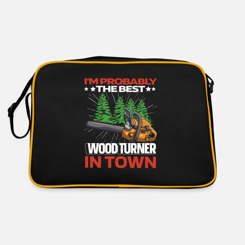 Drechseln Drechsler Lustig Retro Tasche
