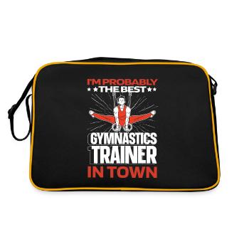 Rsg Gymnastics Sports Gymnastics Funny - Retro Bag - black/gold - Back