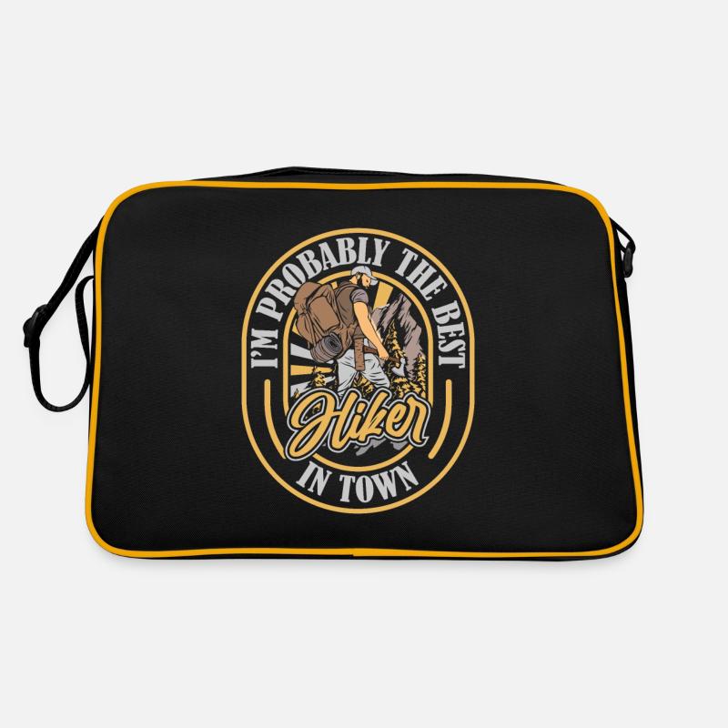 Wandern Wanderer Witzig Retro Tasche