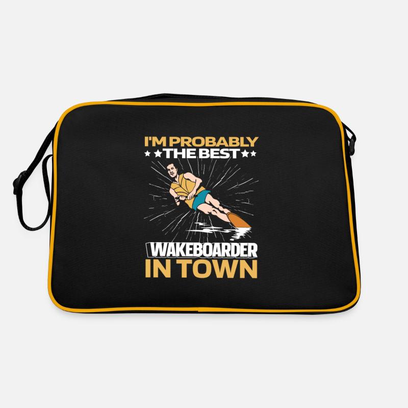 Wakeboard Wakeboarder Drôle Sac Retro