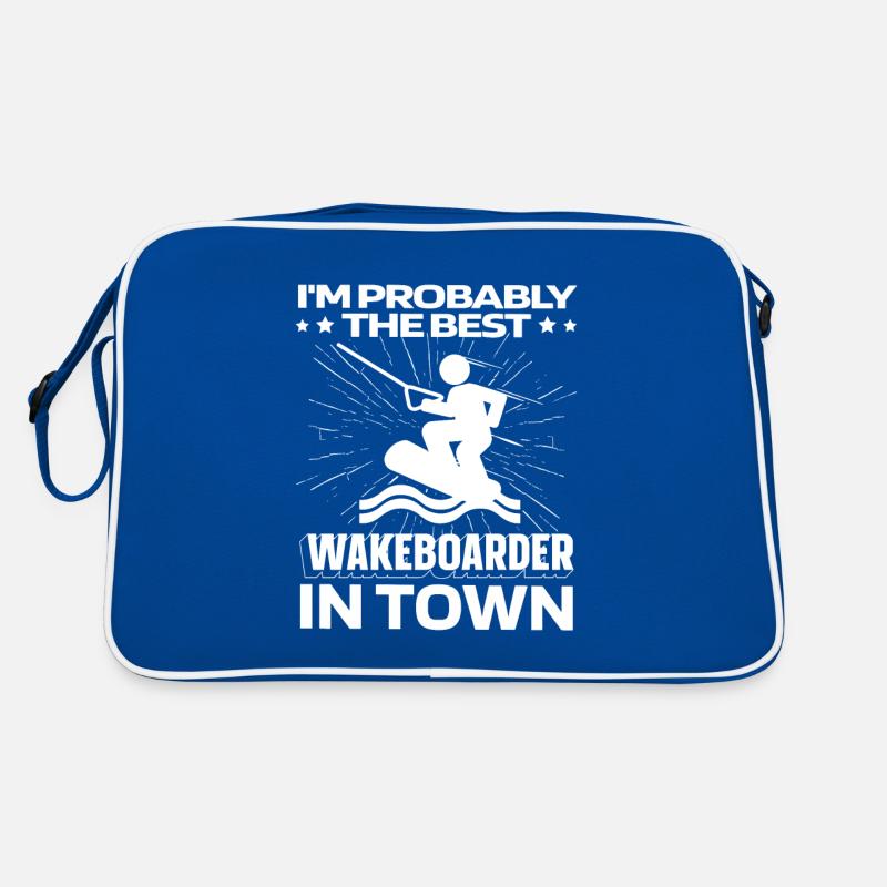 Wakeboard Wakeboarder Witzig Retro Tasche