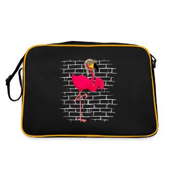 Flamingo Lunettes de soleil Foulard - Sac Retro - noir/or - Dos