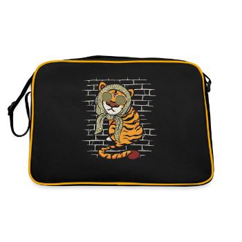 Tiger Sunglasses Scarf - Retro Bag - black/gold - Back