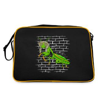 Mantis Praying Mantis Sunglasses Scarf - Retro Bag - black/gold - Back