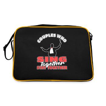 Couple de chefs de chœur - Sac Retro - noir/or - Dos