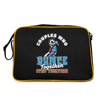 Dance teacher couple - Retro Bag - black/gold - Back