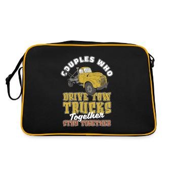 Towing service tow truck pair - Retro Bag - black/gold - Back