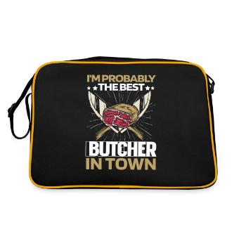 Butcher Butcher Butcher Knives - Retro Bag - black/gold - Back