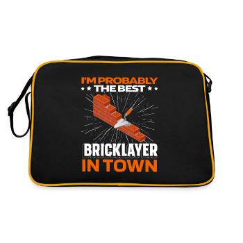 Masonry brick - Retro Bag - black/gold - Back